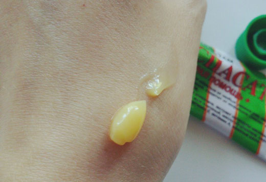 Крем на коже