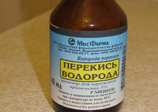 аптечная 3% перекись водорода
